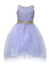 Little Girls Lilac Sequin Bodice Hi Low Flower Girl Dress 2-6 - SophiasStyle.com